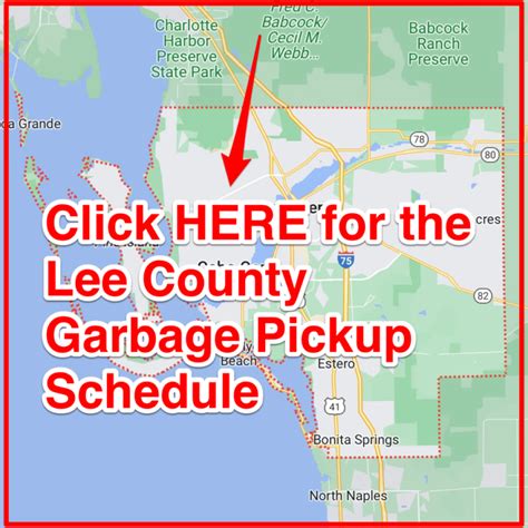 Regular collection schedules resume on June 7. . Lee county garbage pickup schedule